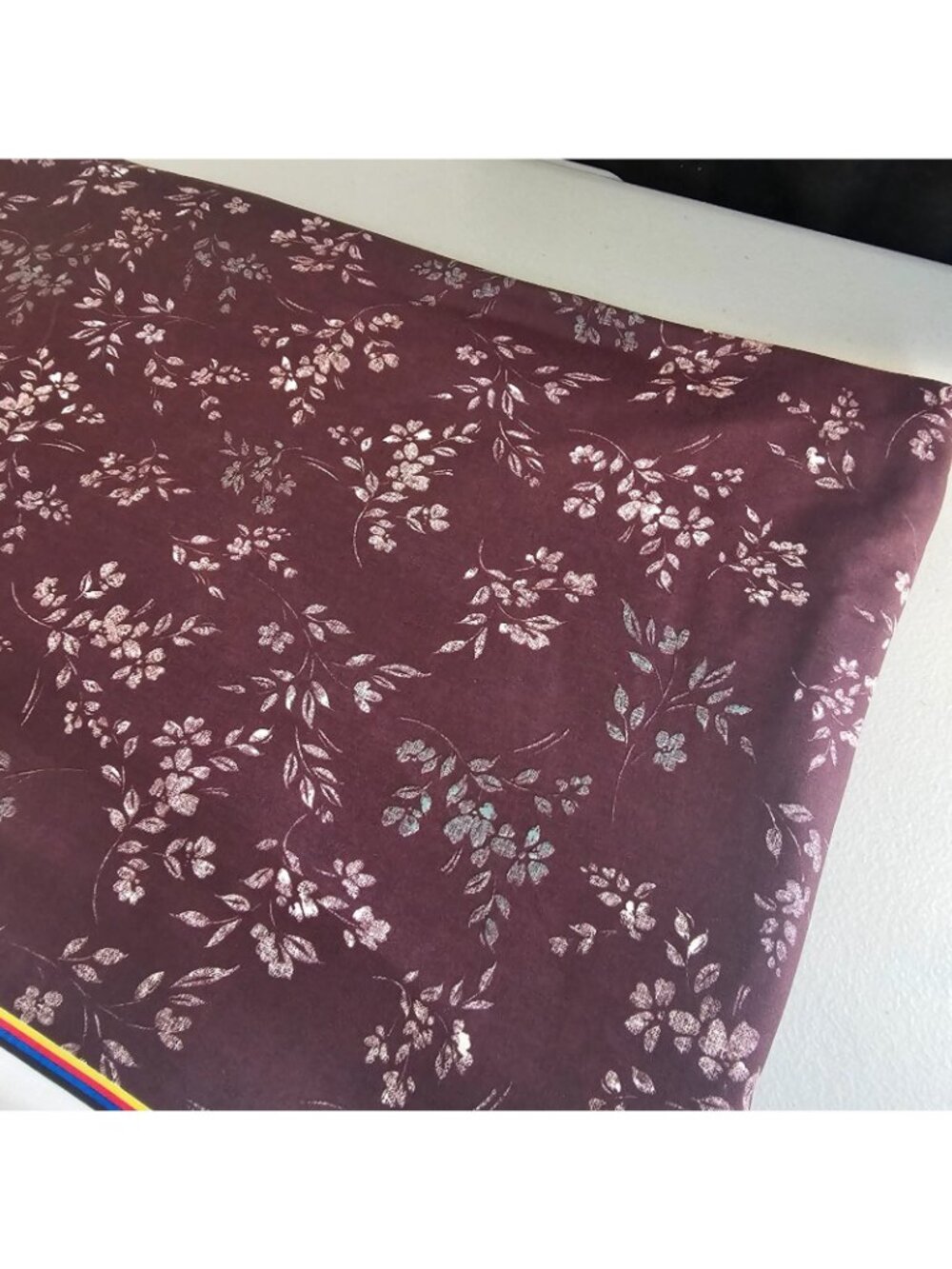 Joann Exclusive Floral Fabric Lot 2 Cuts 61x110 61x36 Rayon Polyester - Picture 7 of 7